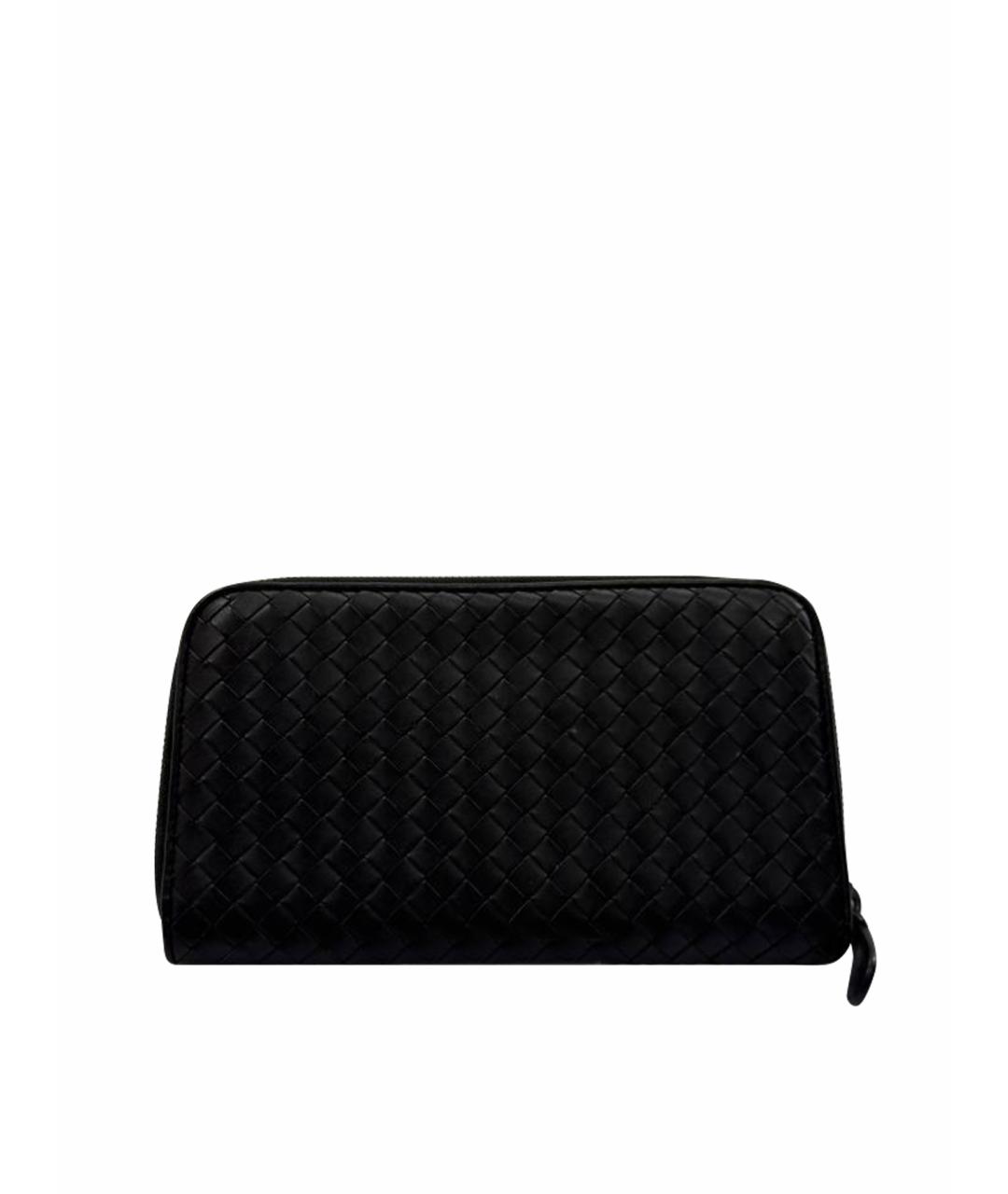 BOTTEGA VENETA Коричневый кожаный кошелек, фото 1