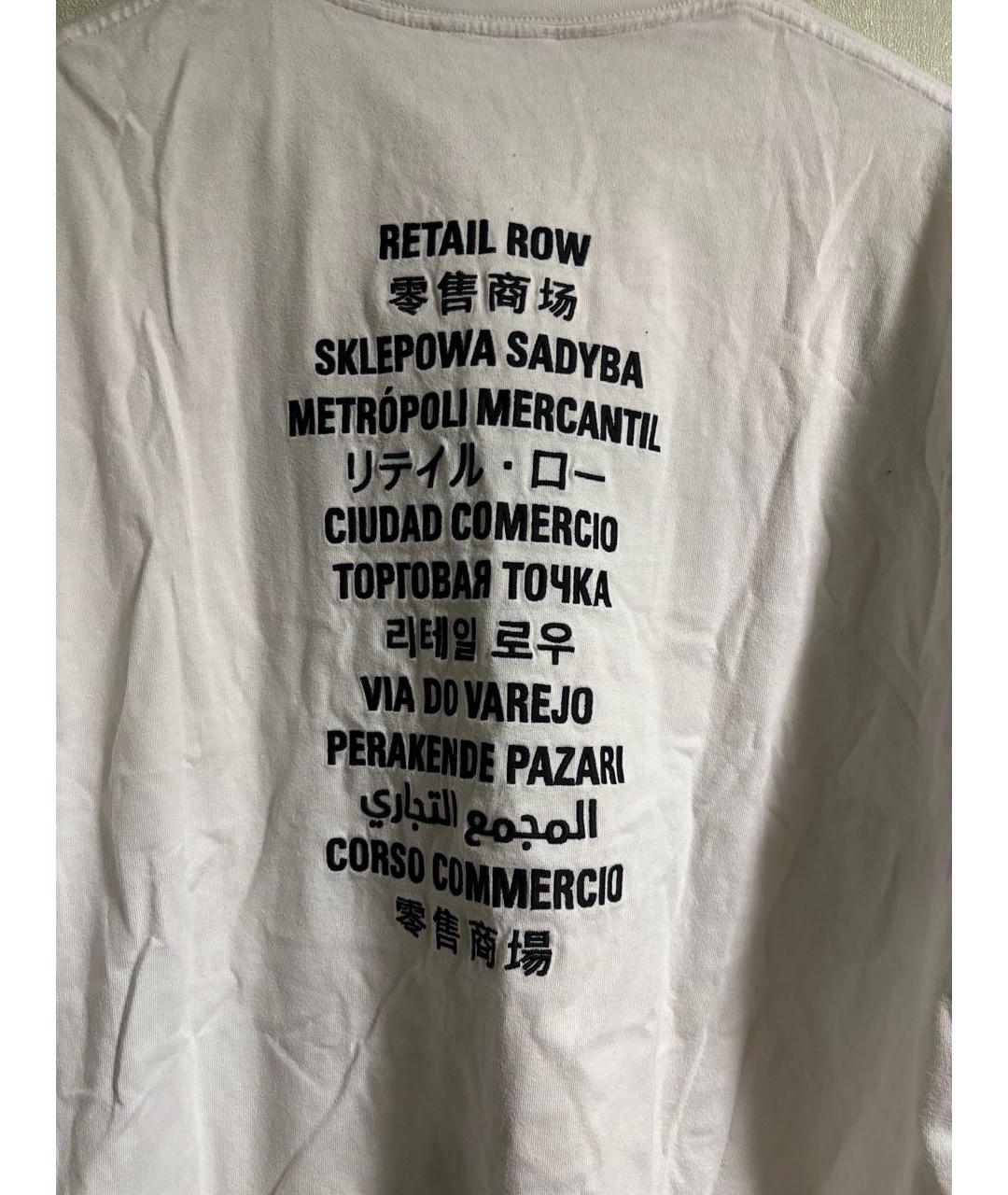 BALENCIAGA Белая хлопковая футболка, фото 4
