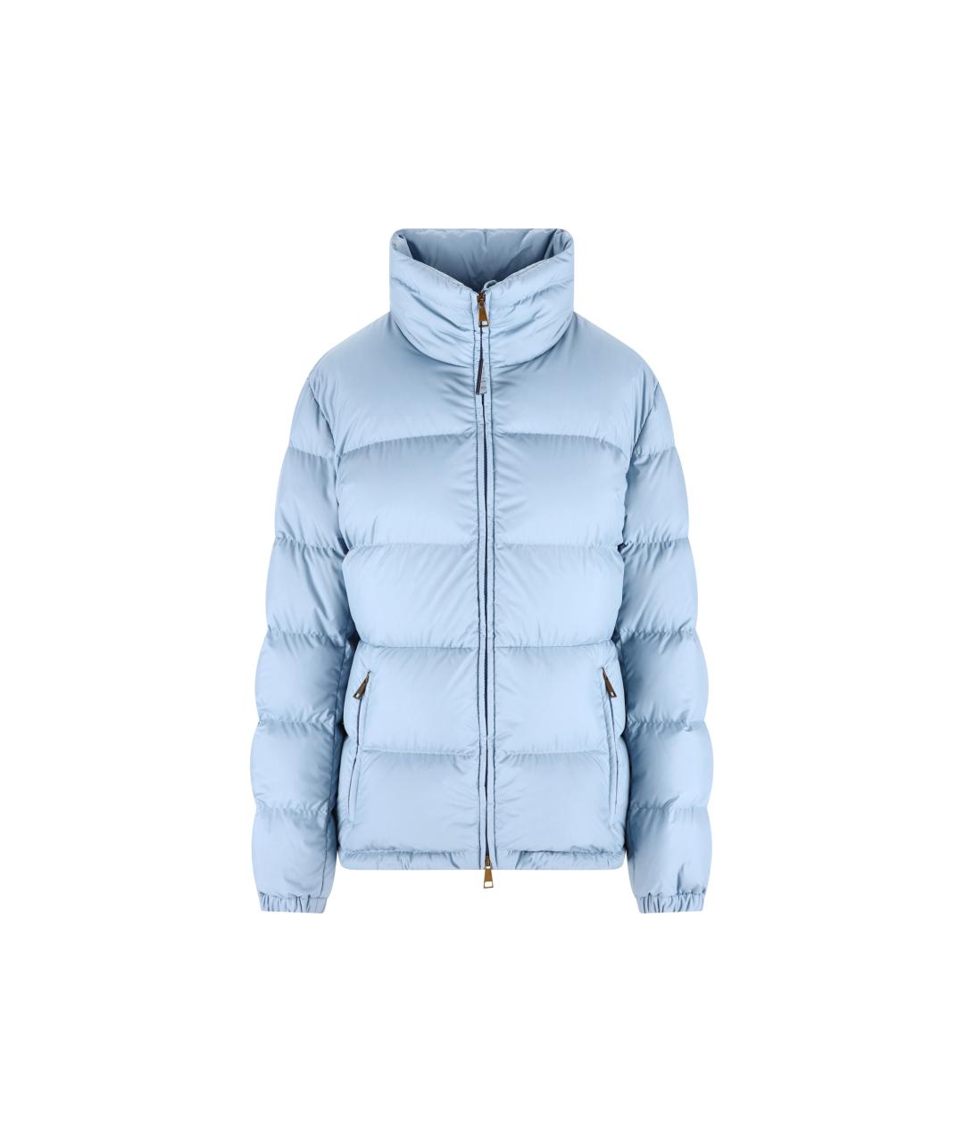 MONCLER Голубой пуховик, фото 5