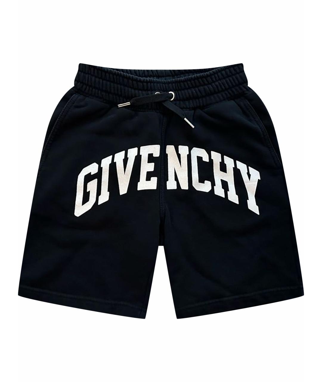 GIVENCHY Черные хлопковые детские шорты, фото 1