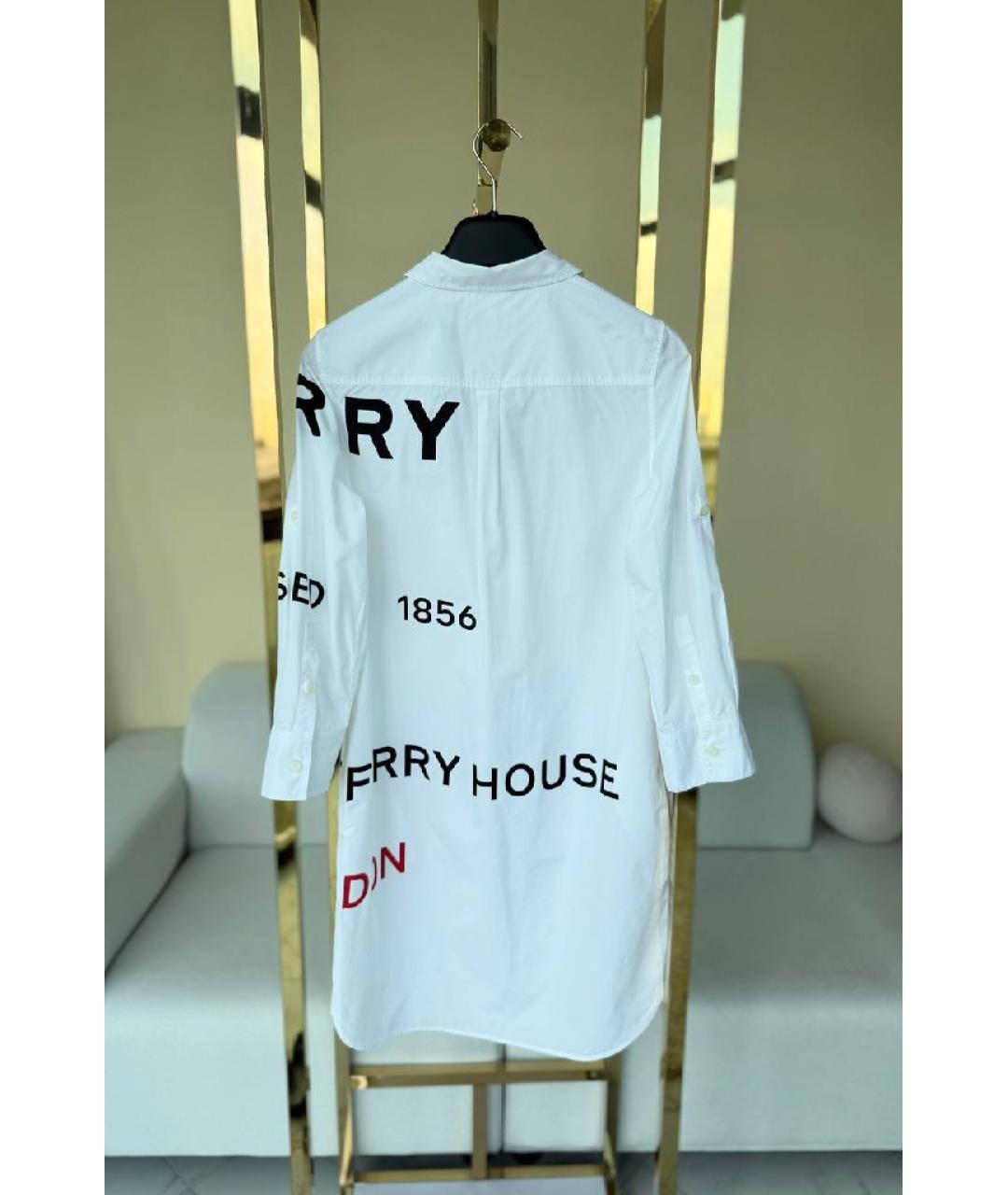BURBERRY Белое повседневное платье, фото 2
