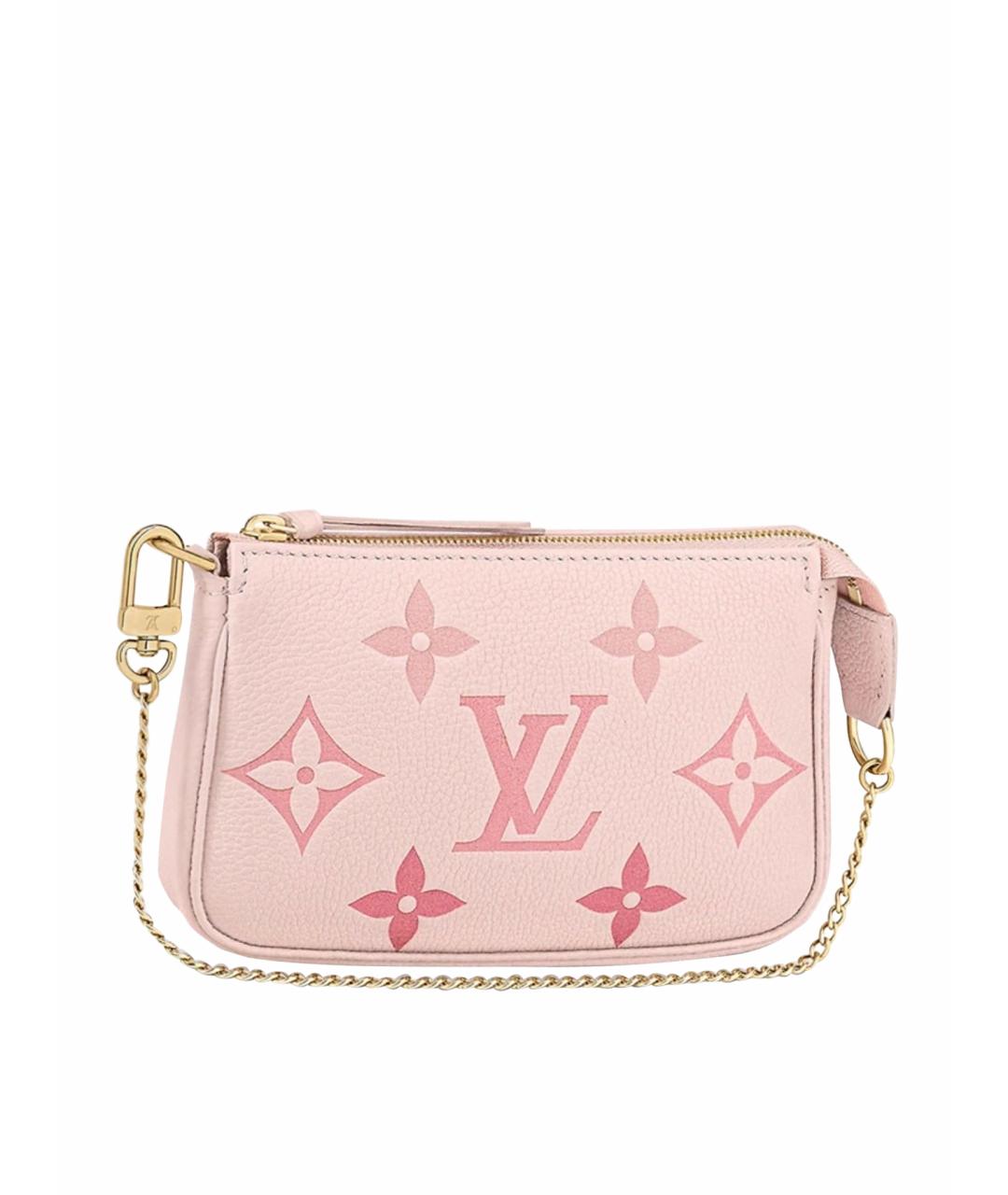 LOUIS VUITTON Розовая кожаная сумка через плечо, фото 1