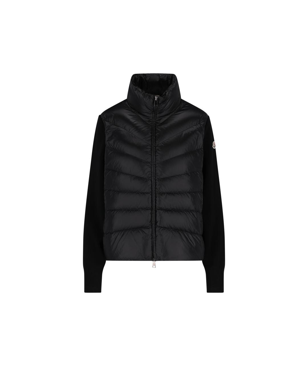 MONCLER Черный полиамидовый кардиган, фото 5