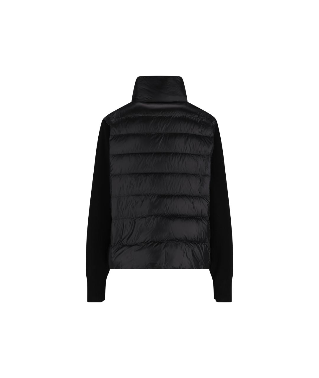 MONCLER Черный полиамидовый кардиган, фото 4