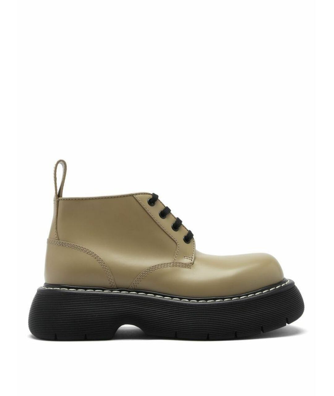 BOTTEGA VENETA Хаки кожаные ботинки, фото 1
