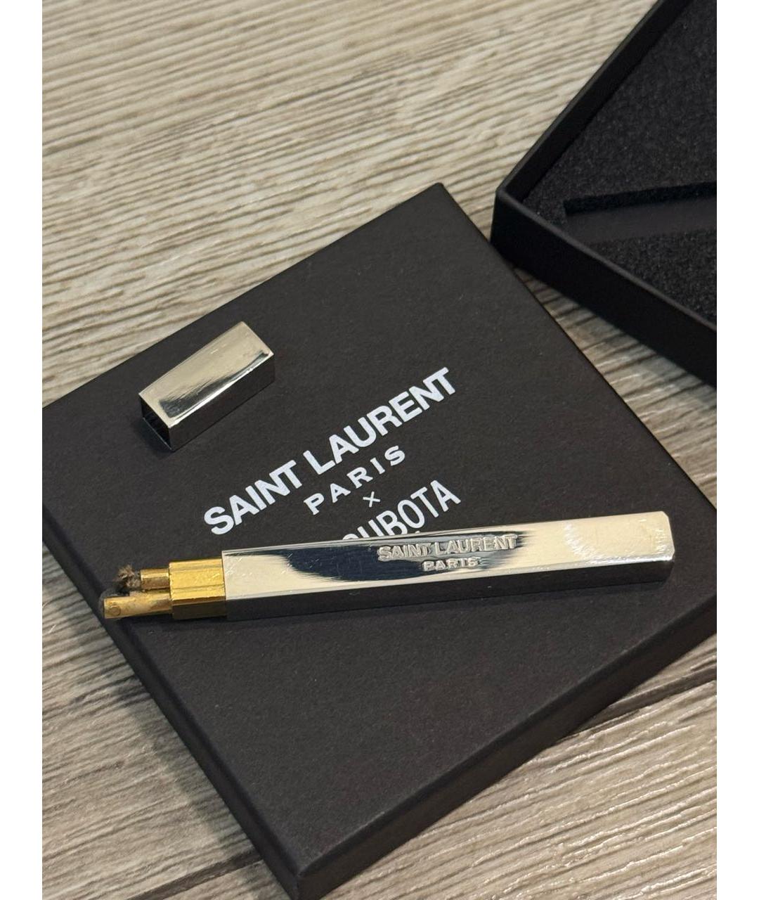 SAINT LAURENT Серебрянный брелок, фото 3