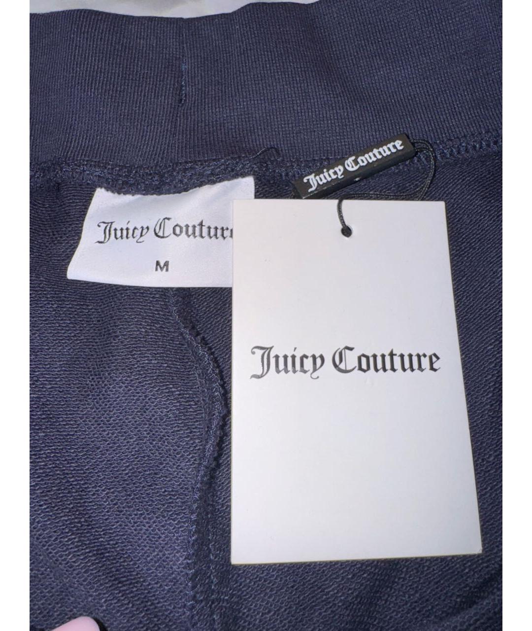 JUICY COUTURE Темно-синие полиэстеровые шорты, фото 5