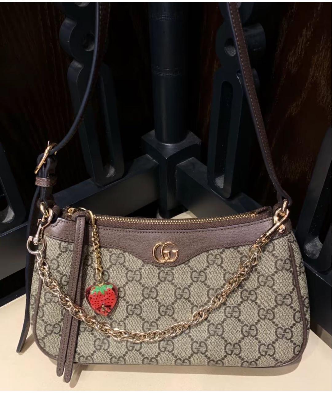 GUCCI Бежевая тканевая сумка через плечо, фото 8