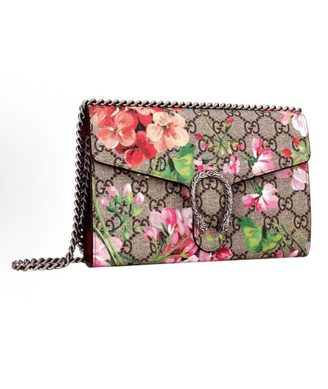 GUCCI Бежевая тканевая сумка через плечо, фото 2