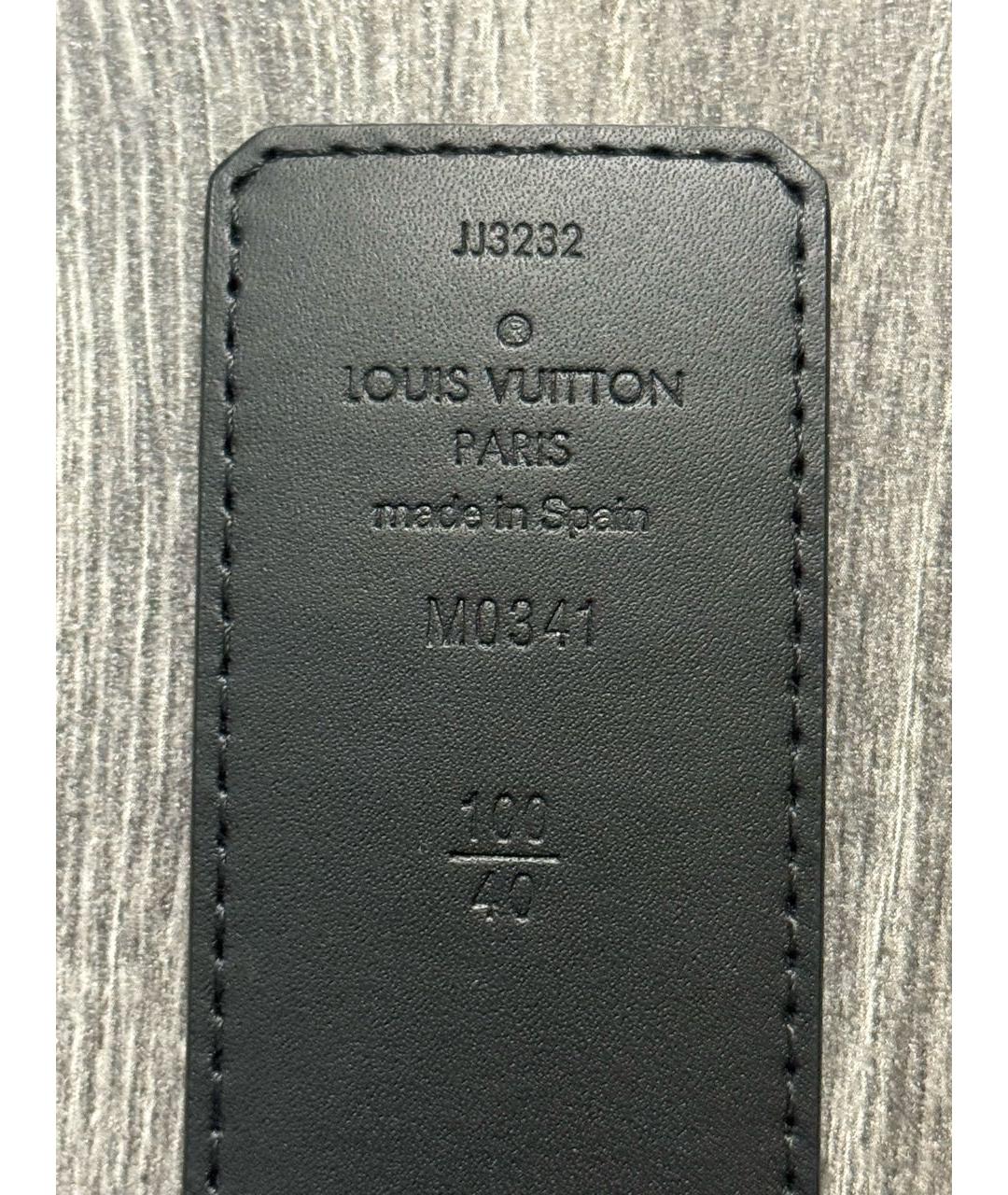 LOUIS VUITTON Черный ремень, фото 4