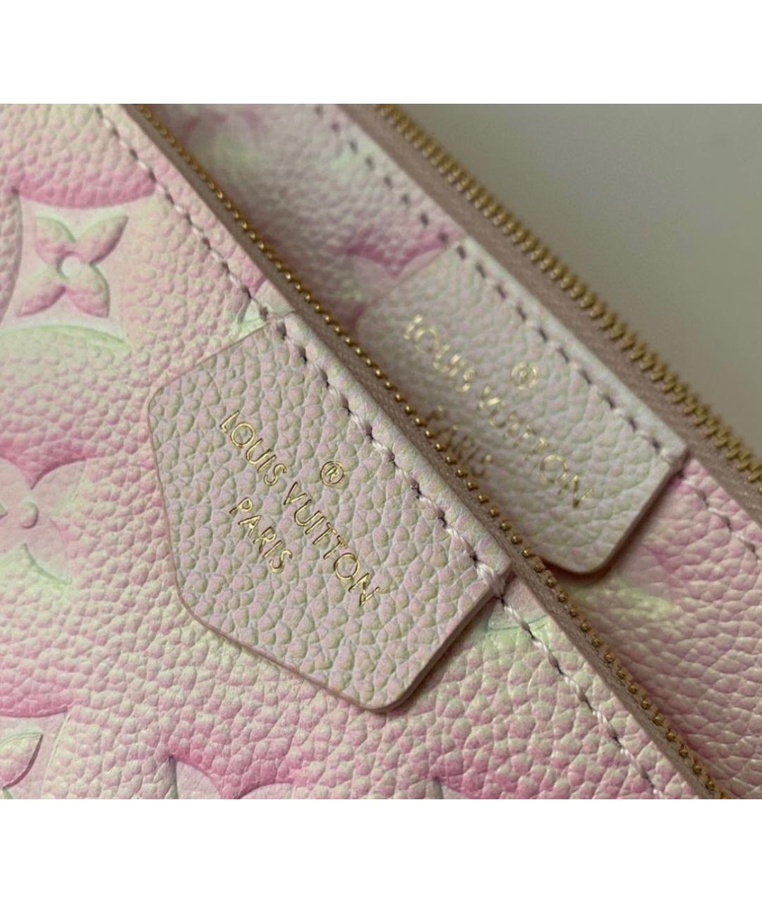 LOUIS VUITTON Розовая кожаная сумка через плечо, фото 6
