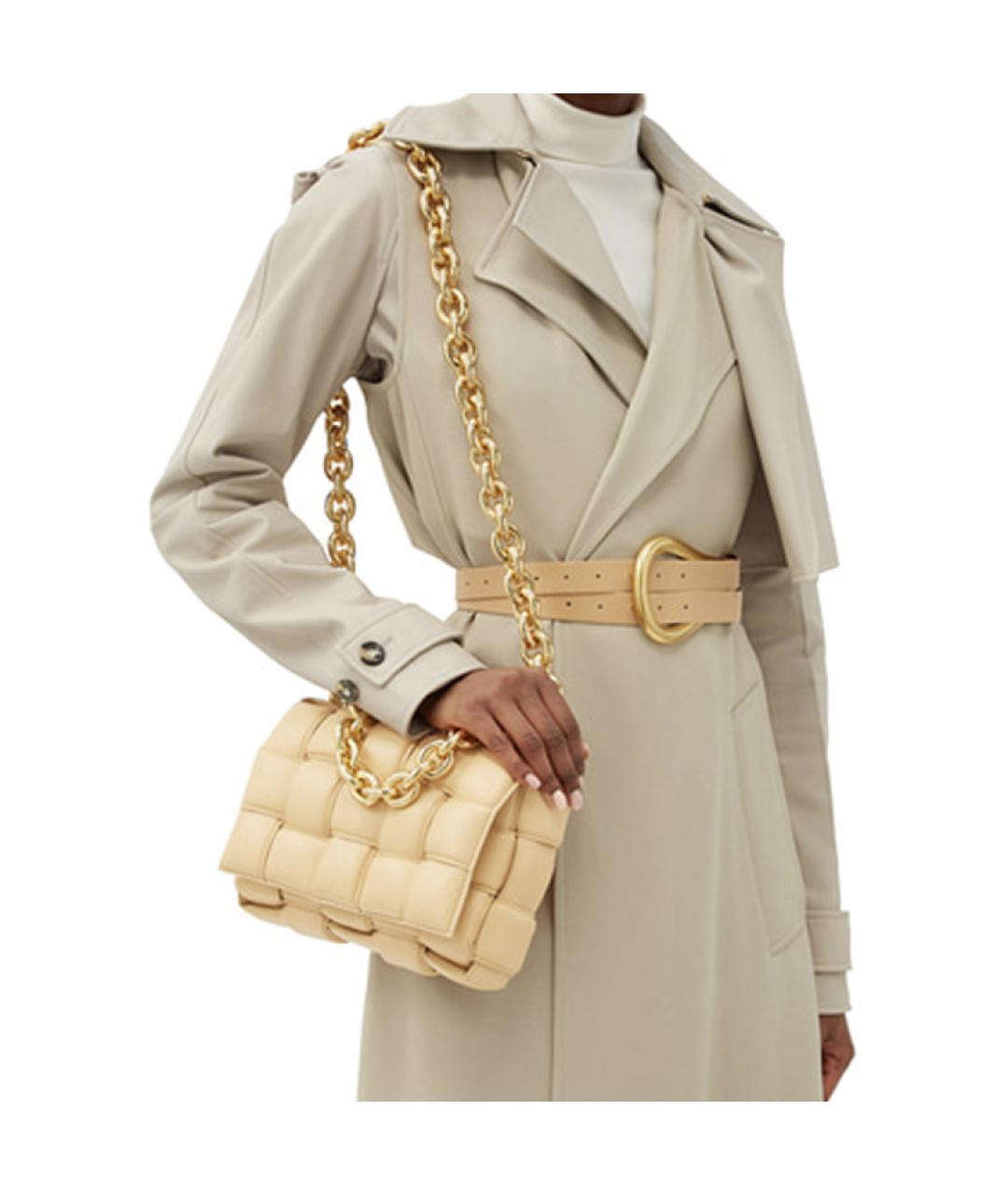 BOTTEGA VENETA Желтая сумка через плечо, фото 4