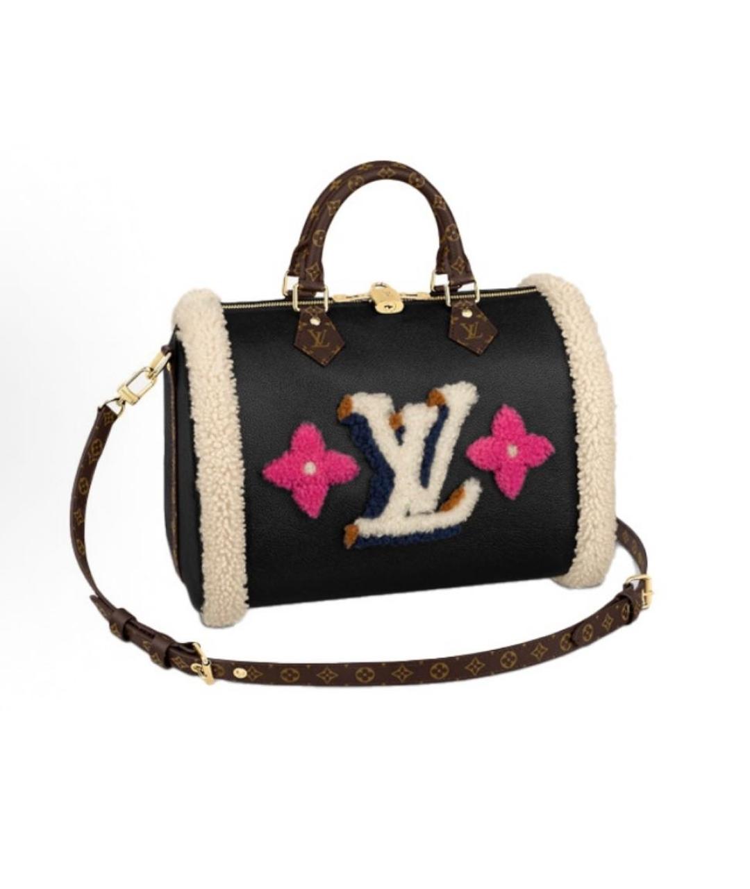 LOUIS VUITTON Коричневая кожаная сумка через плечо, фото 4