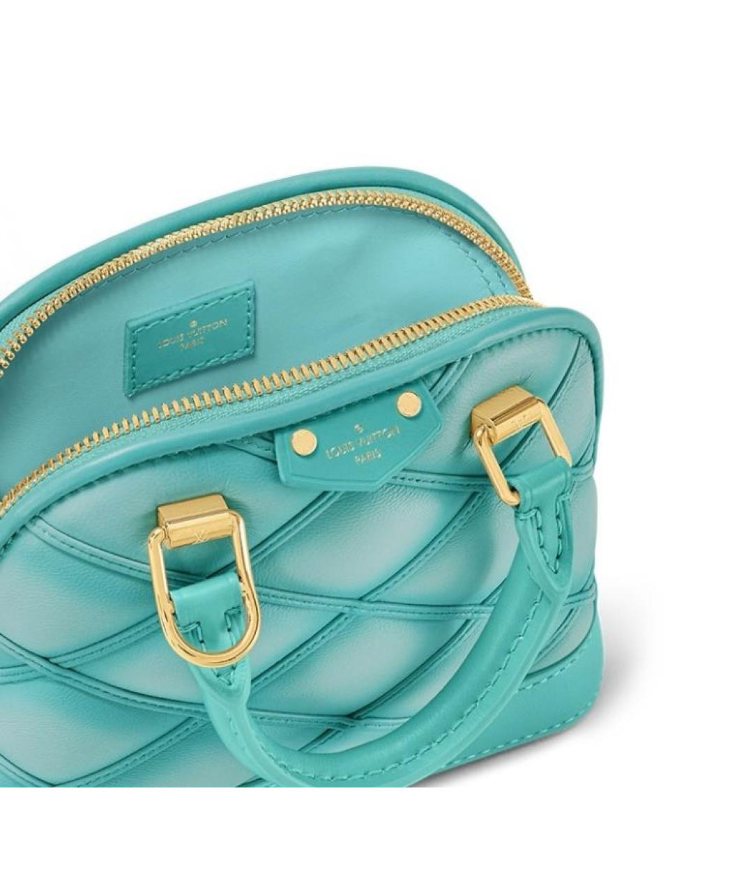 LOUIS VUITTON Бирюзовая кожаная сумка через плечо, фото 2