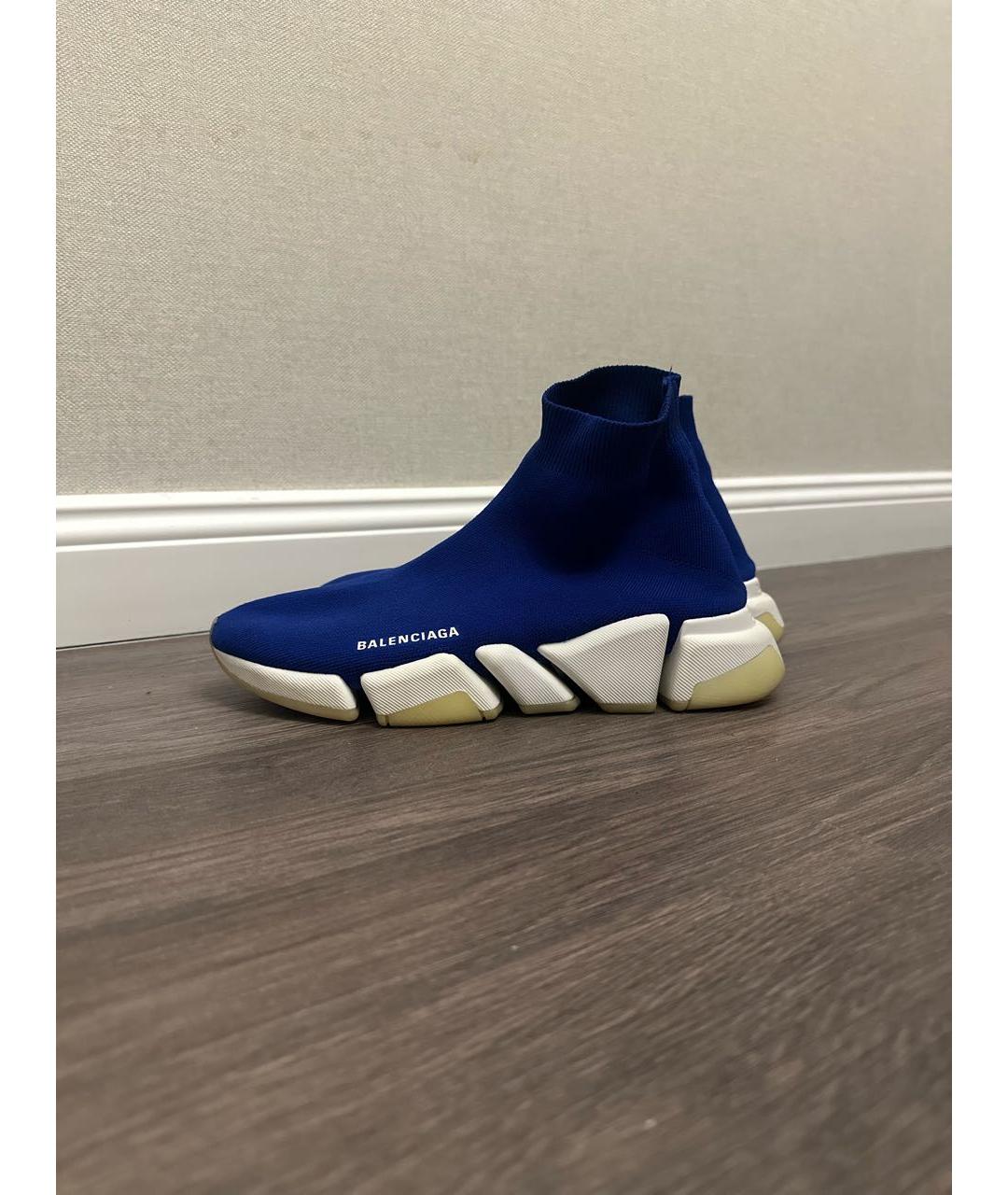 BALENCIAGA Синие синтетические кроссовки, фото 7