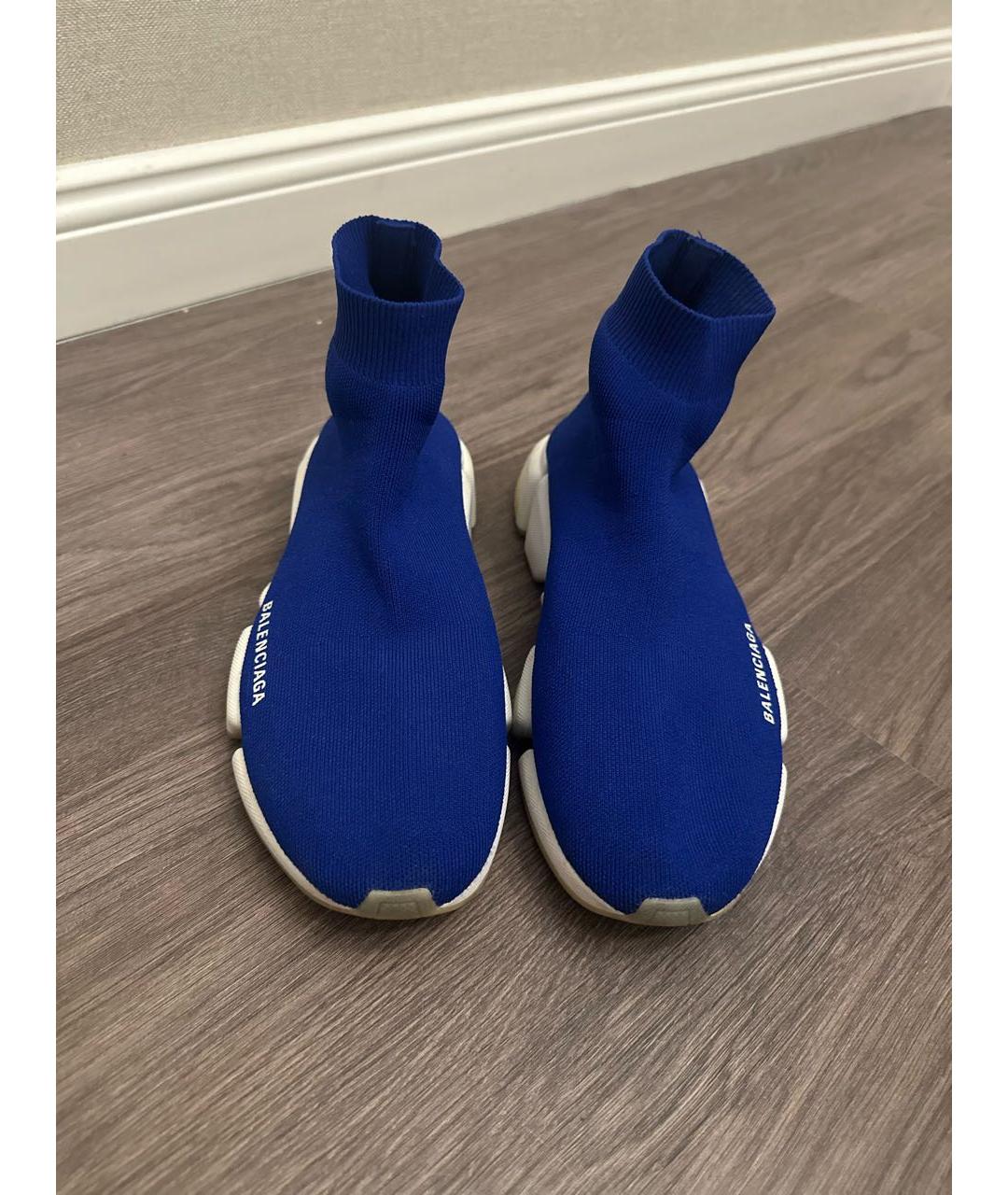 BALENCIAGA Синие синтетические кроссовки, фото 2