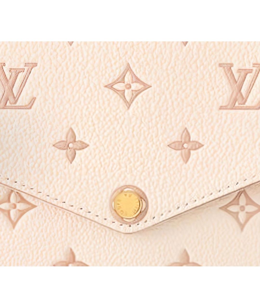 LOUIS VUITTON Розовая кожаная сумка через плечо, фото 2