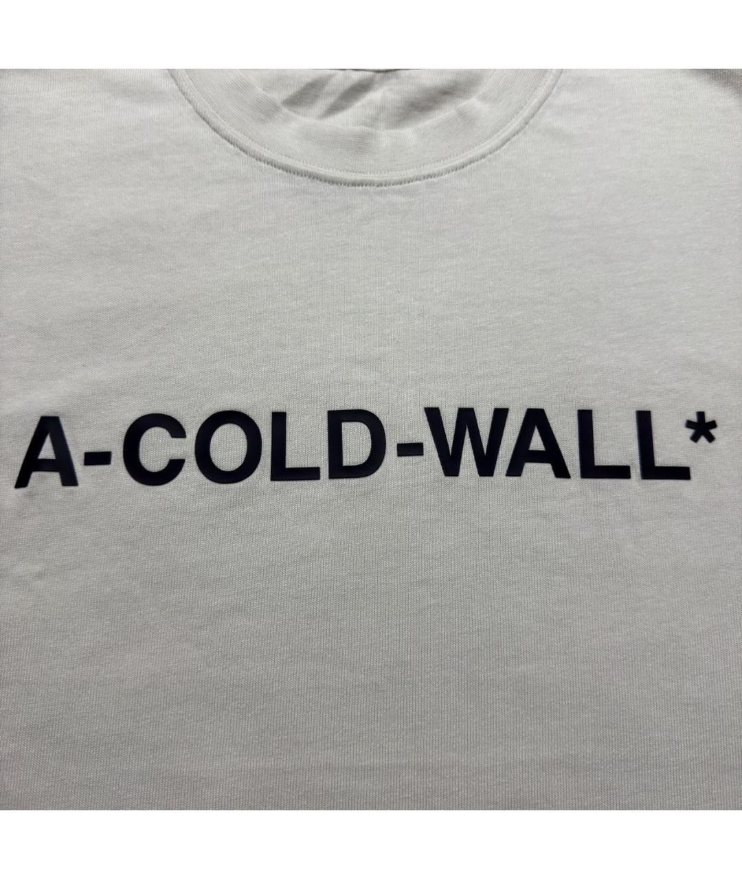 A-COLD-WALL* Бежевая хлопковая футболка, фото 2