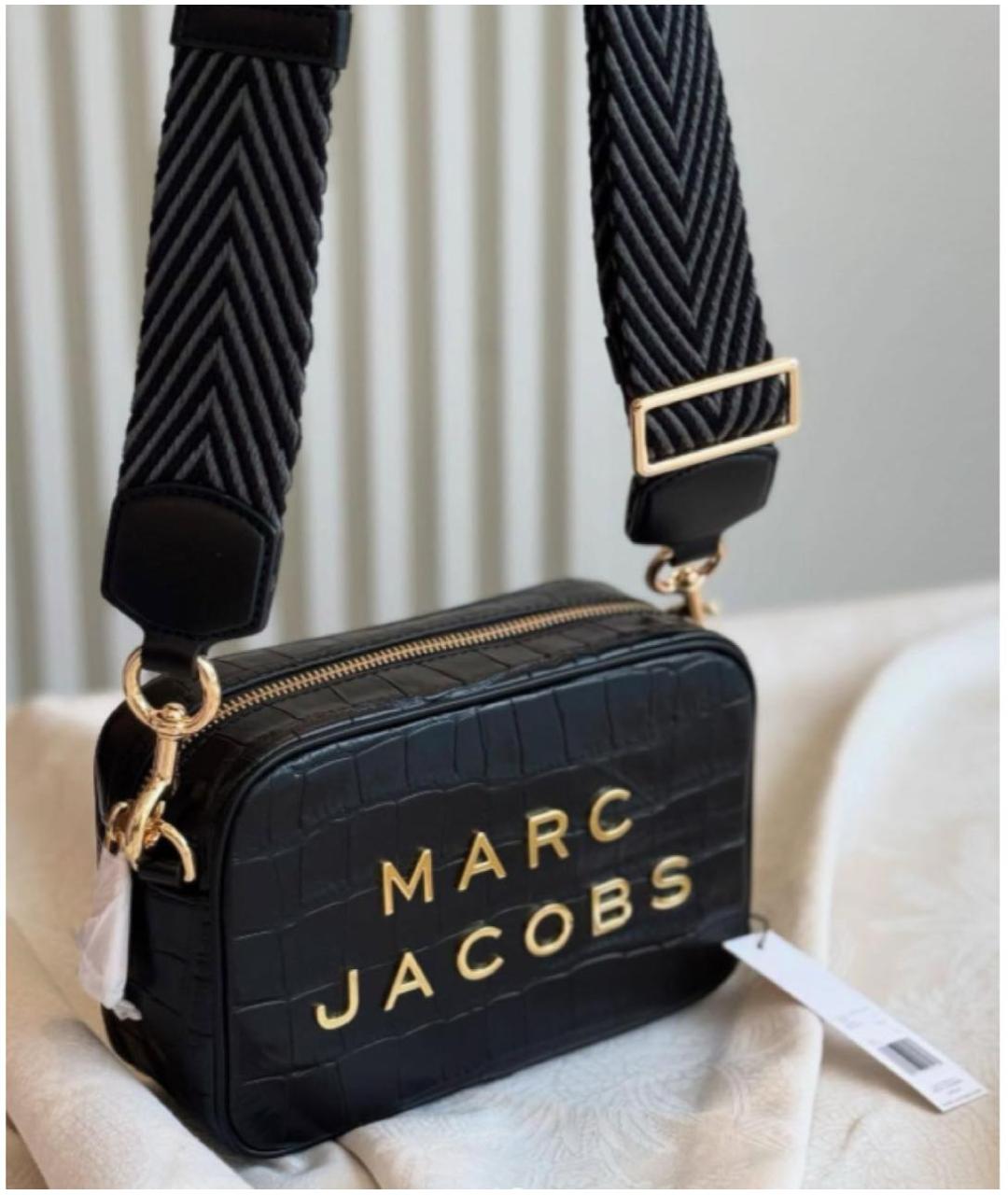MARC JACOBS Черная кожаная сумка через плечо, фото 4