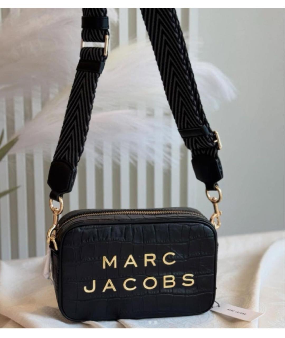 MARC JACOBS Черная кожаная сумка через плечо, фото 5