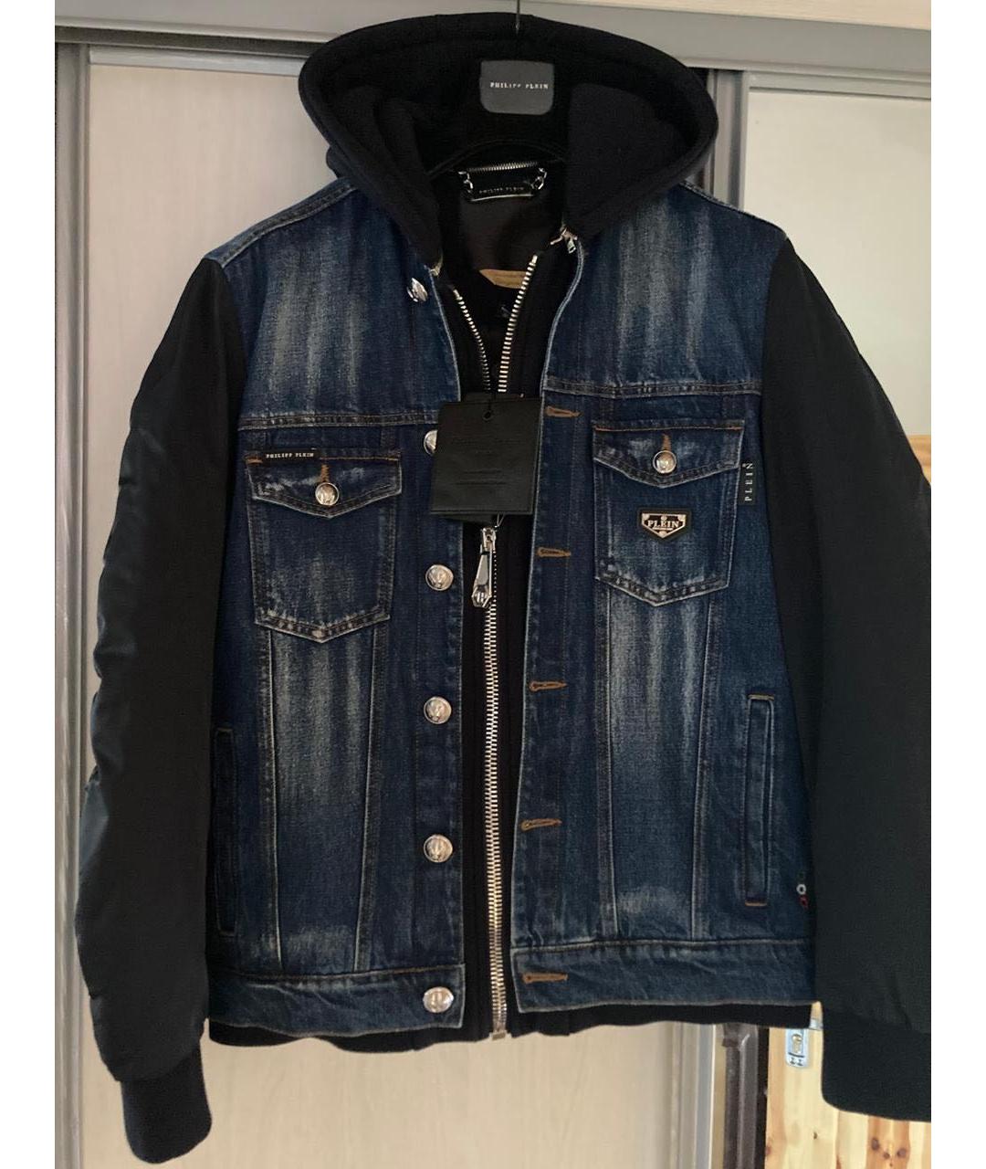 PHILIPP PLEIN Синяя хлопковая куртка, фото 9