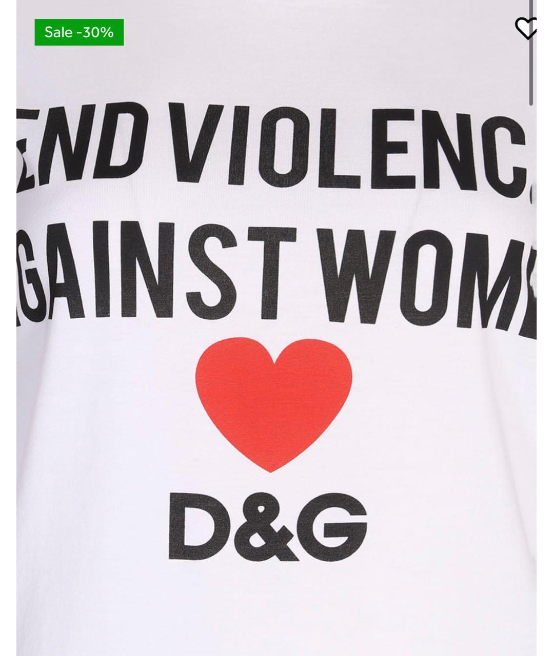DOLCE&GABBANA Белая хлопковая футболка, фото 2