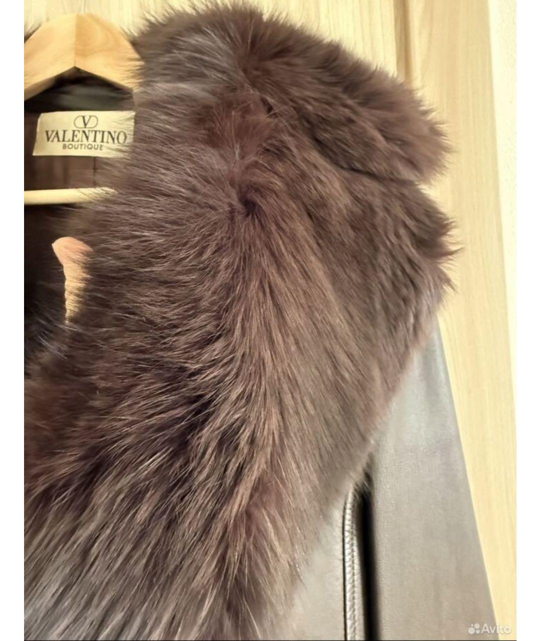 VALENTINO Бордовая кожаная куртка, фото 7