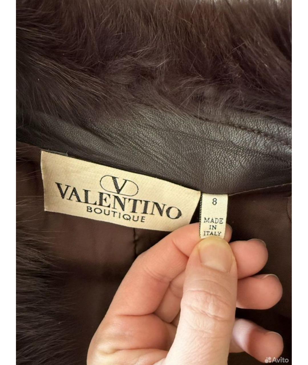 VALENTINO Бордовая кожаная куртка, фото 3