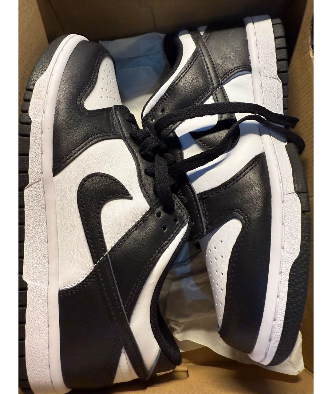 NIKE Черные кожаные кроссовки, фото 5