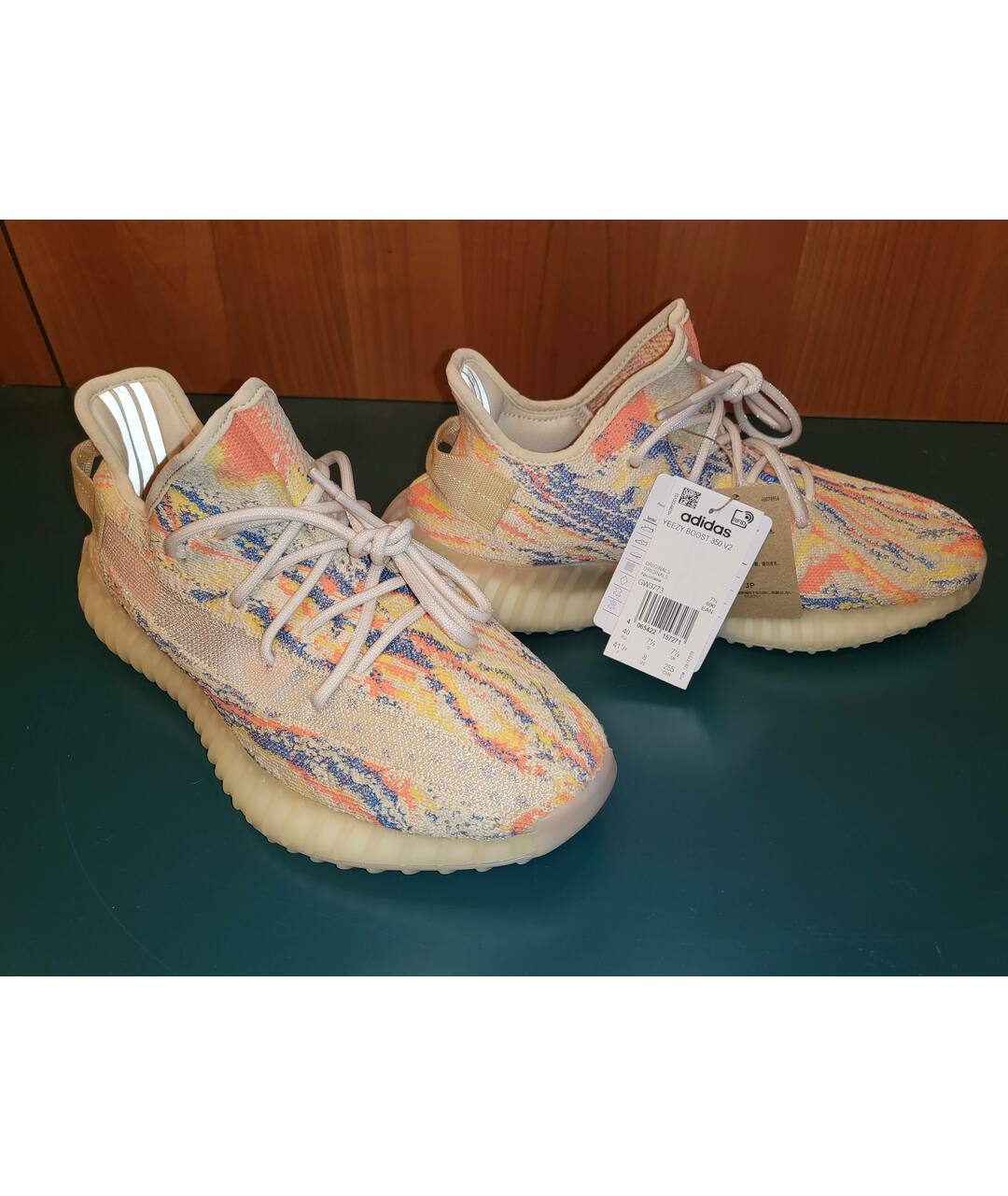 ADIDAS YEEZY Мульти текстильные кроссовки, фото 6