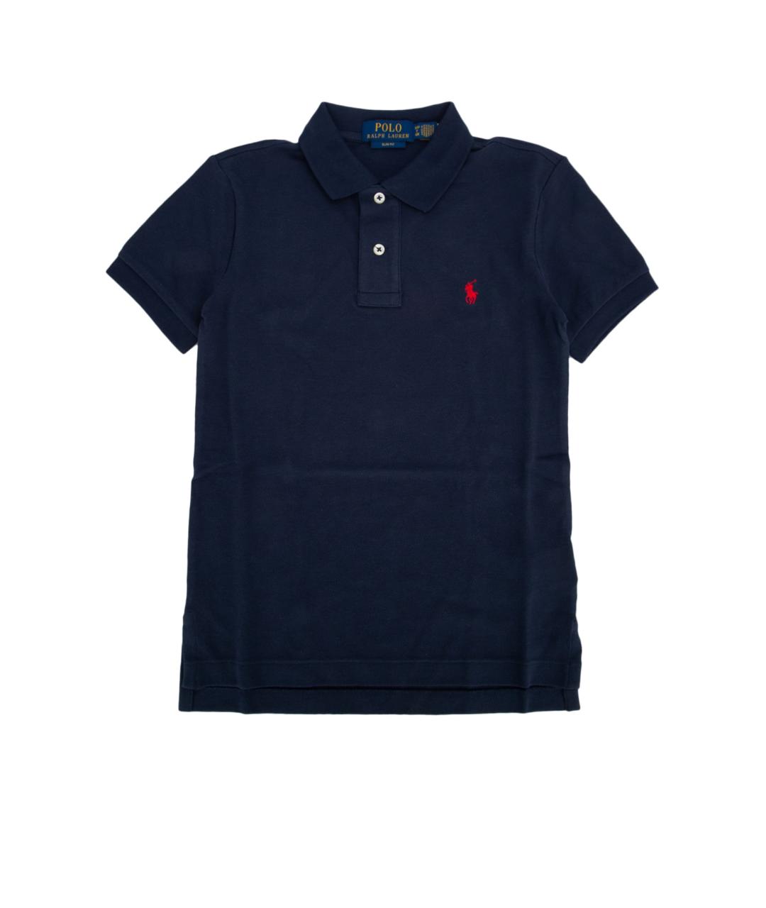 RALPH LAUREN Синяя хлопковая футболка, фото 1