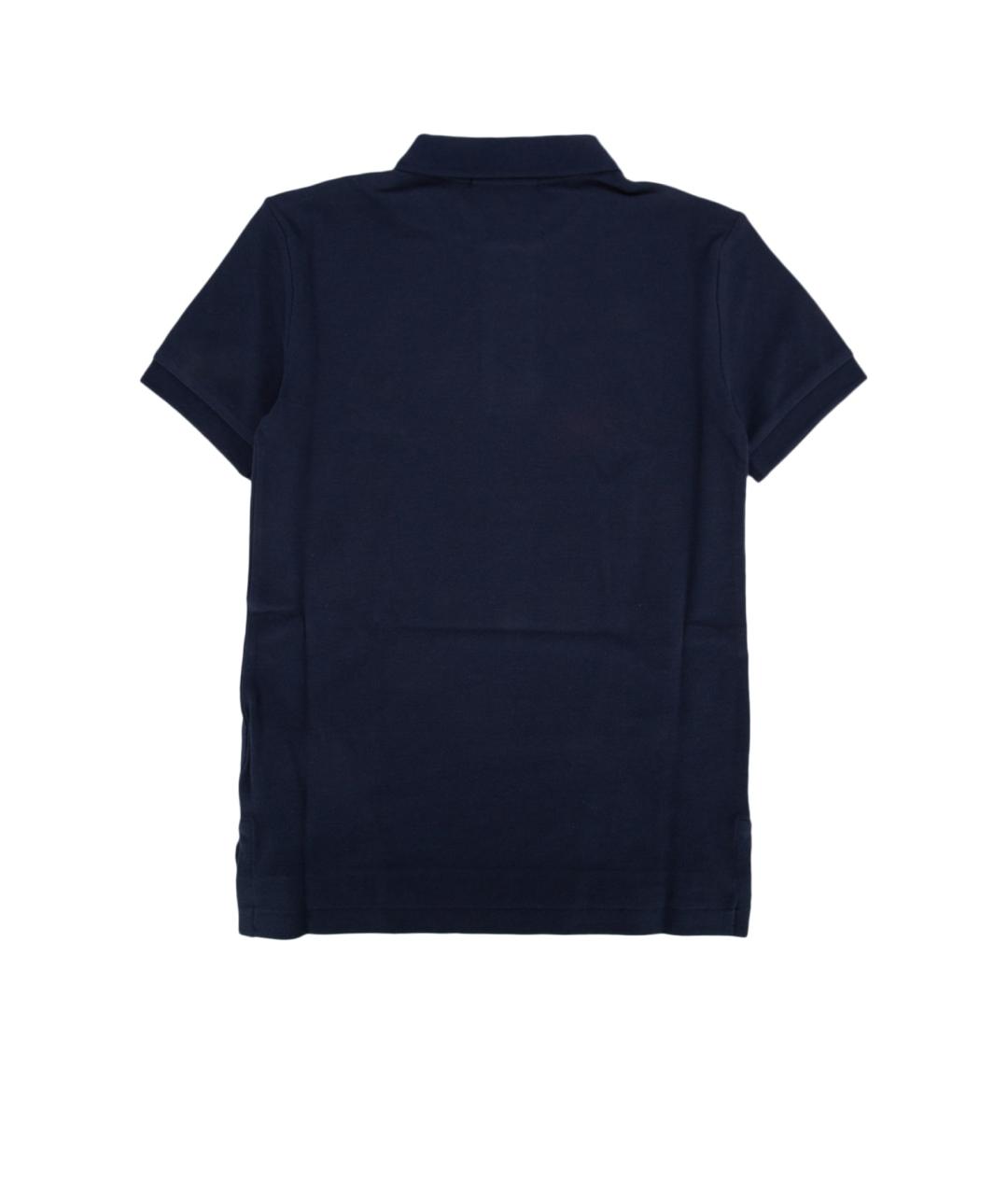 RALPH LAUREN Синяя хлопковая футболка, фото 2