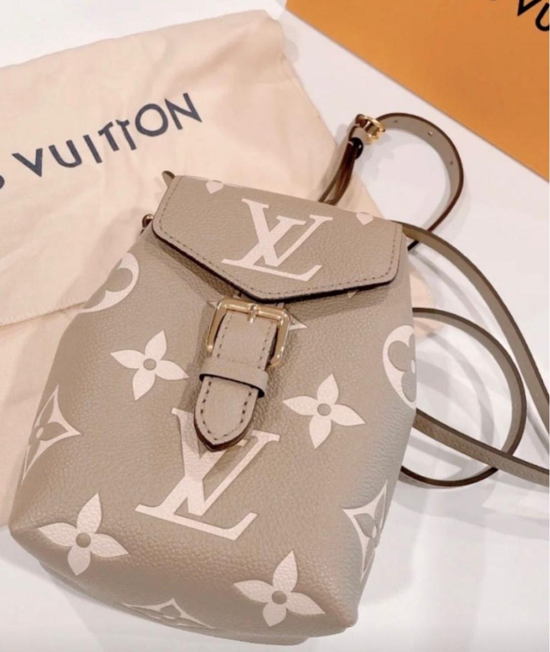 LOUIS VUITTON Бежевый кожаный рюкзак, фото 2