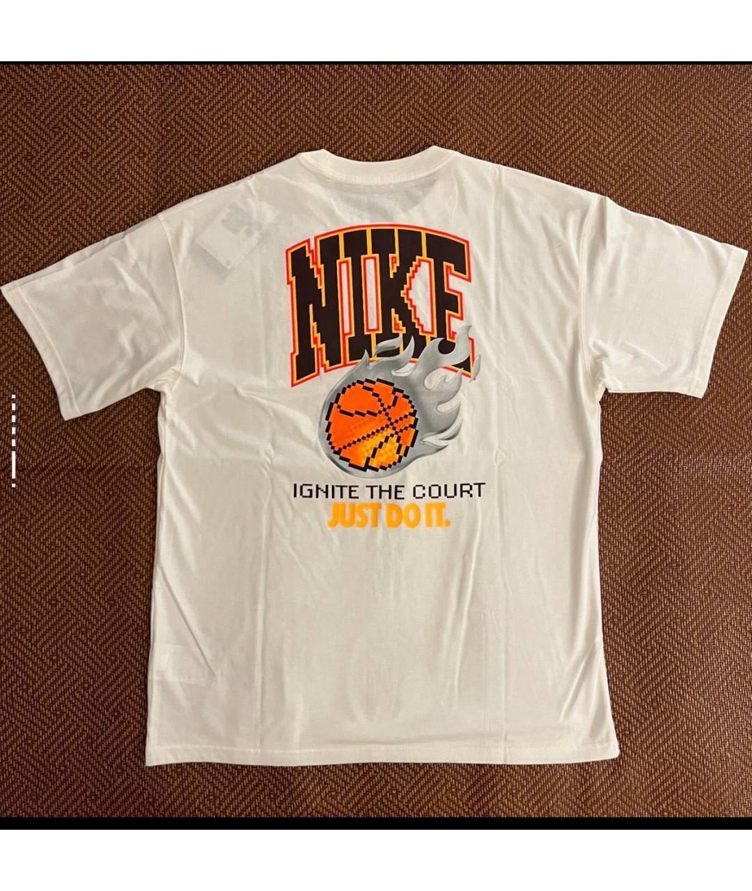 NIKE Белая хлопковая футболка, фото 2