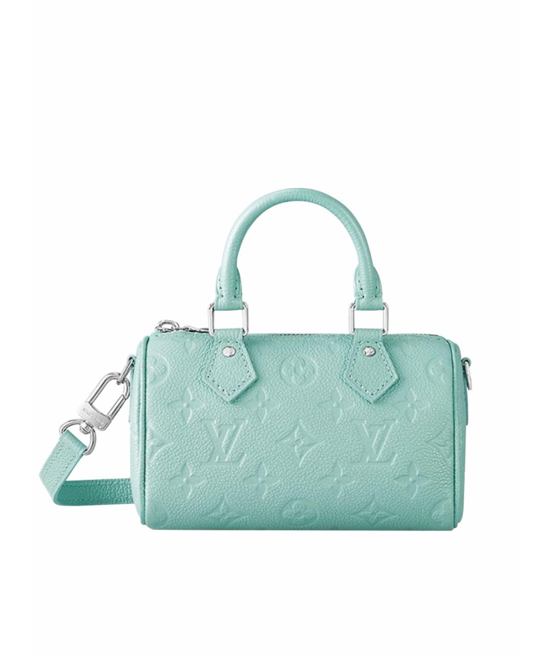 LOUIS VUITTON Бирюзовая кожаная сумка через плечо, фото 1