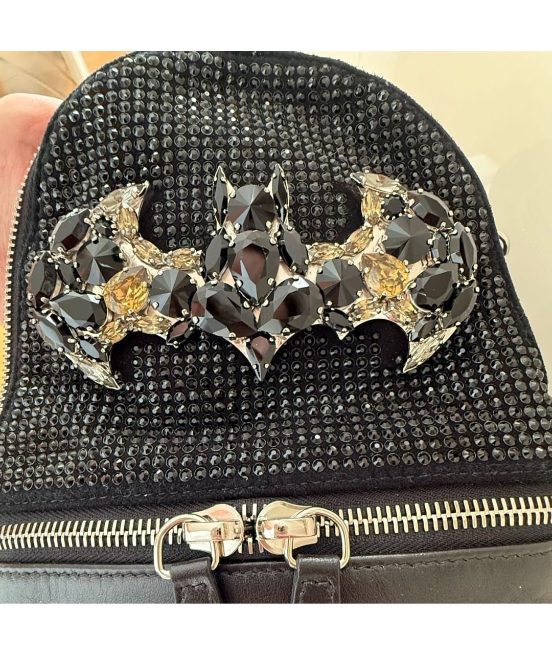 PHILIPP PLEIN Черный кожаный рюкзак, фото 7