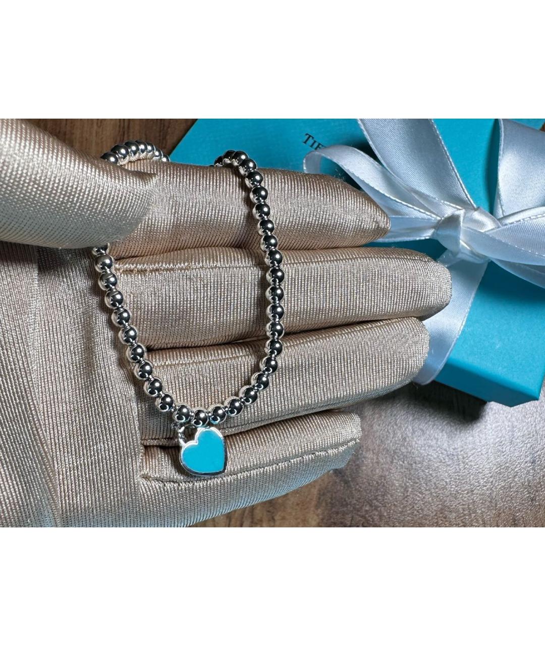 TIFFANY&CO Бирюзовый серебряный браслет, фото 3