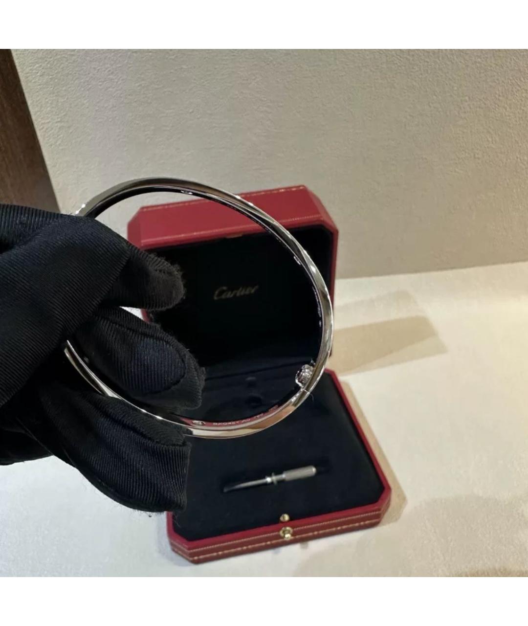 CARTIER Белый браслет из белого золота, фото 5