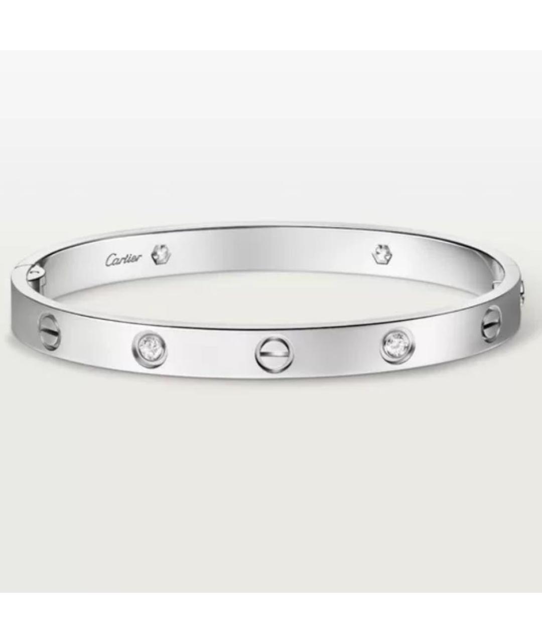 CARTIER Белый браслет из белого золота, фото 7