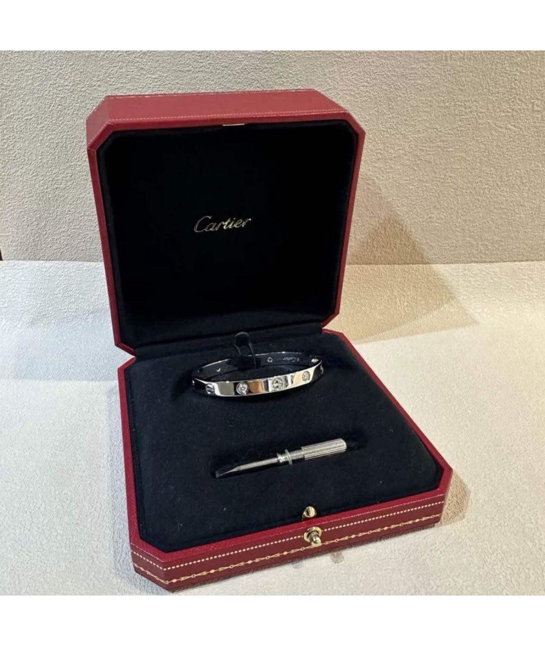 CARTIER Белый браслет из белого золота, фото 2