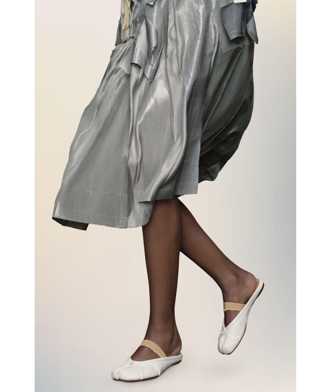 MAISON MARGIELA Белые кожаные мюли, фото 6