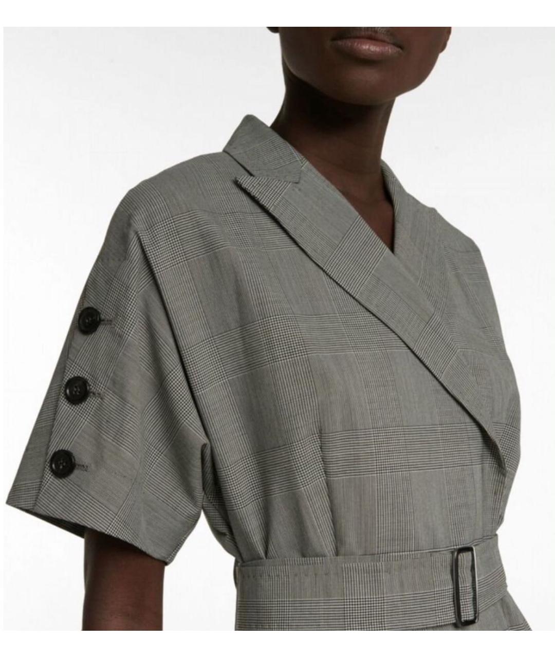 MAX MARA Серый шерстяной комбинезон, фото 4
