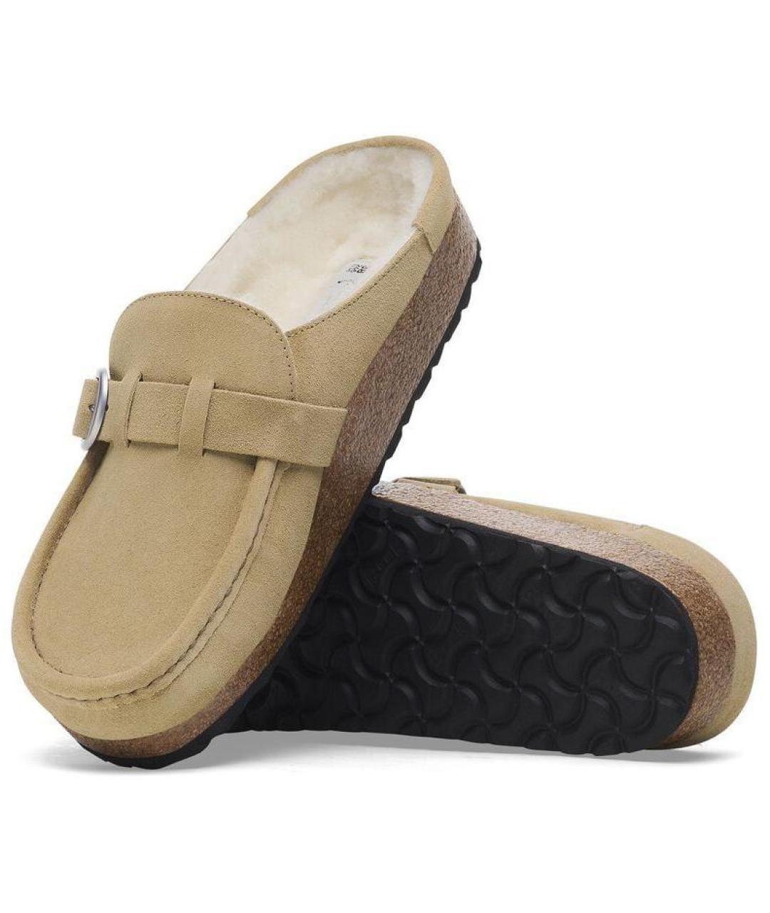 BIRKENSTOCK Бежевые сабо, фото 6