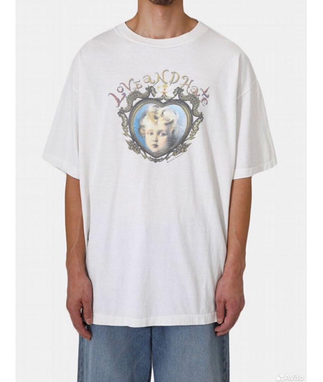 SAINT Mxxxxxx Белая хлопковая футболка, фото 2