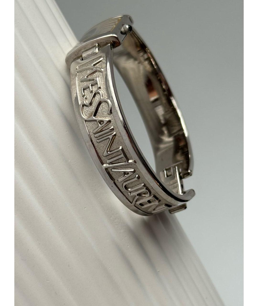 SAINT LAURENT Серебряные металлические часы, фото 5