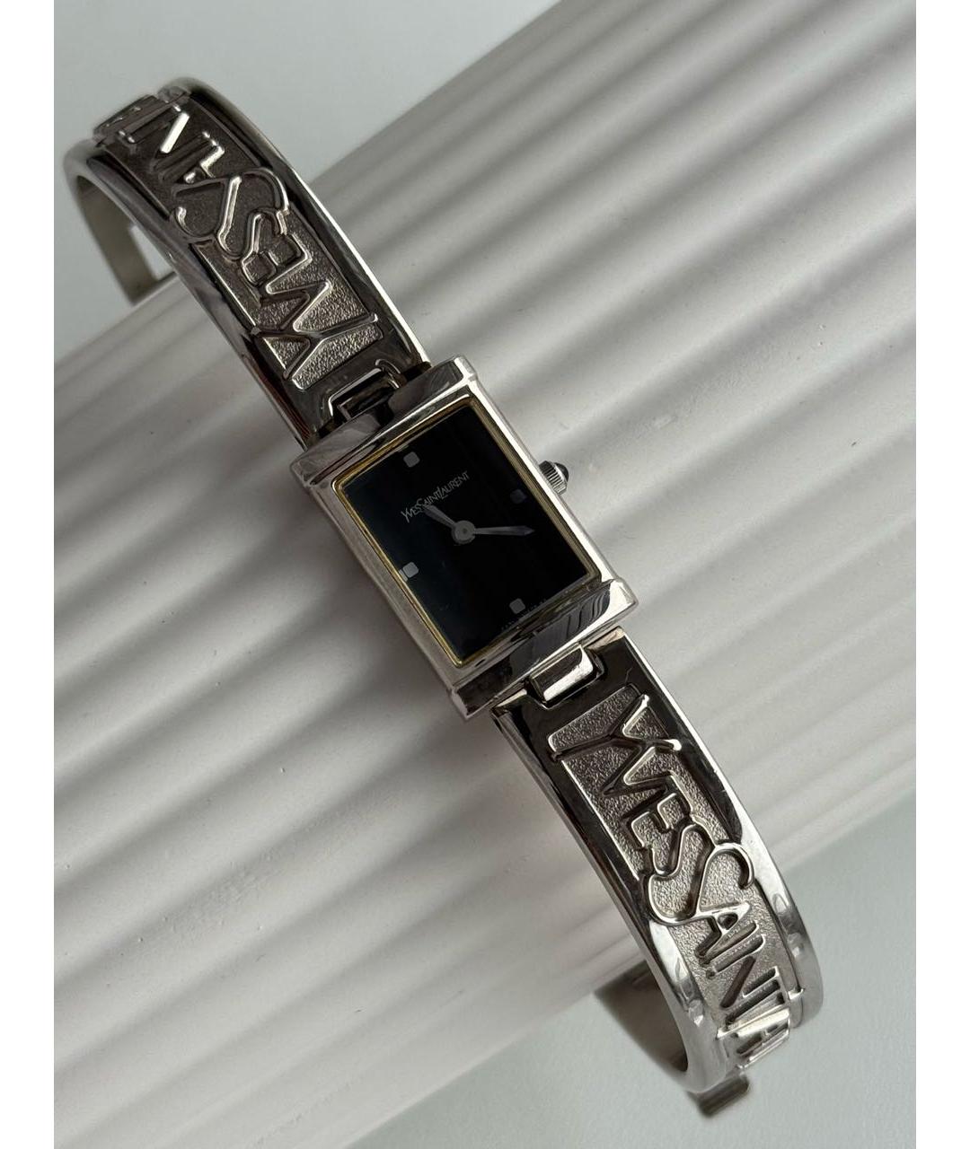 SAINT LAURENT Серебряные металлические часы, фото 3