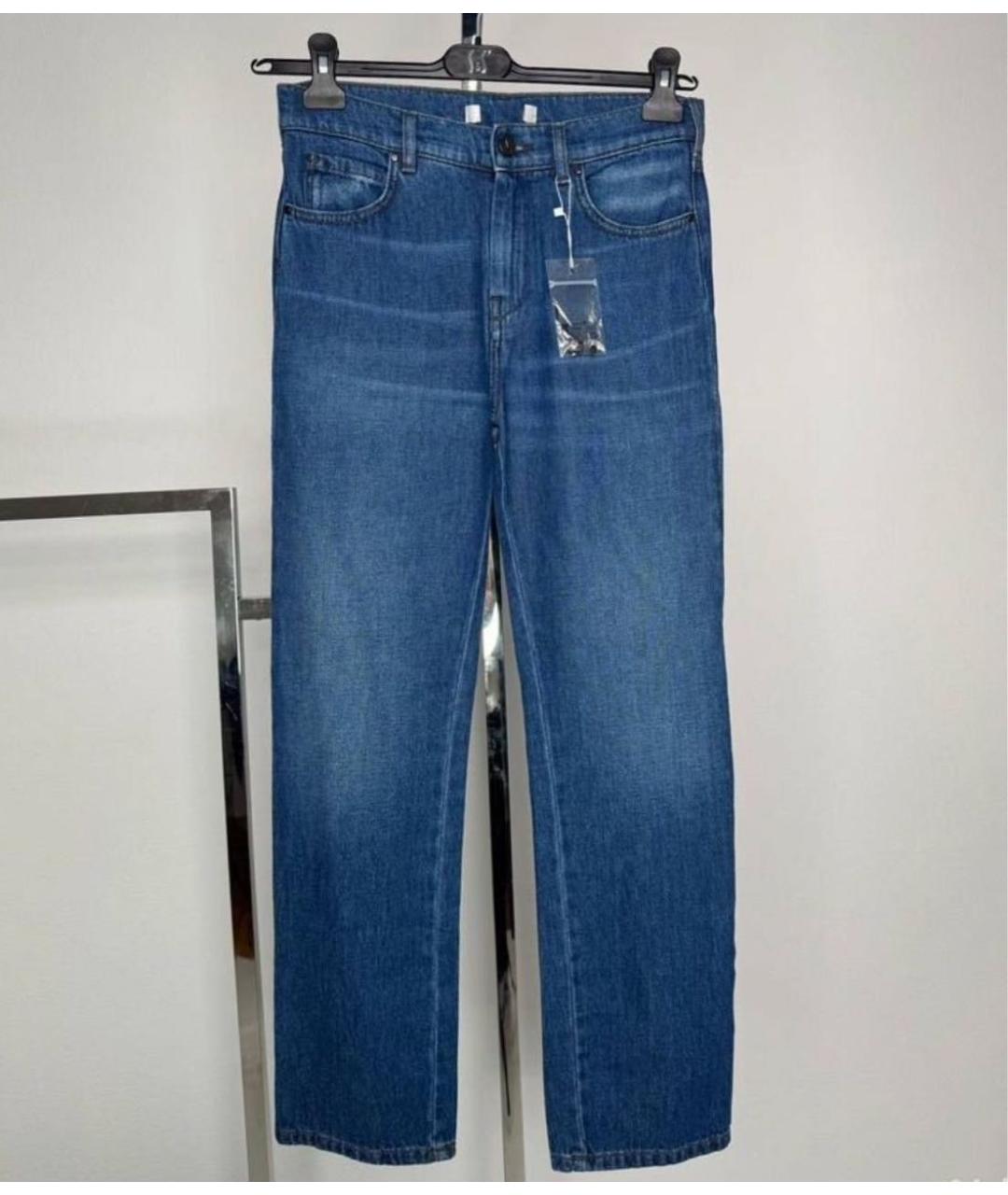 MAX MARA Синие прямые джинсы, фото 9