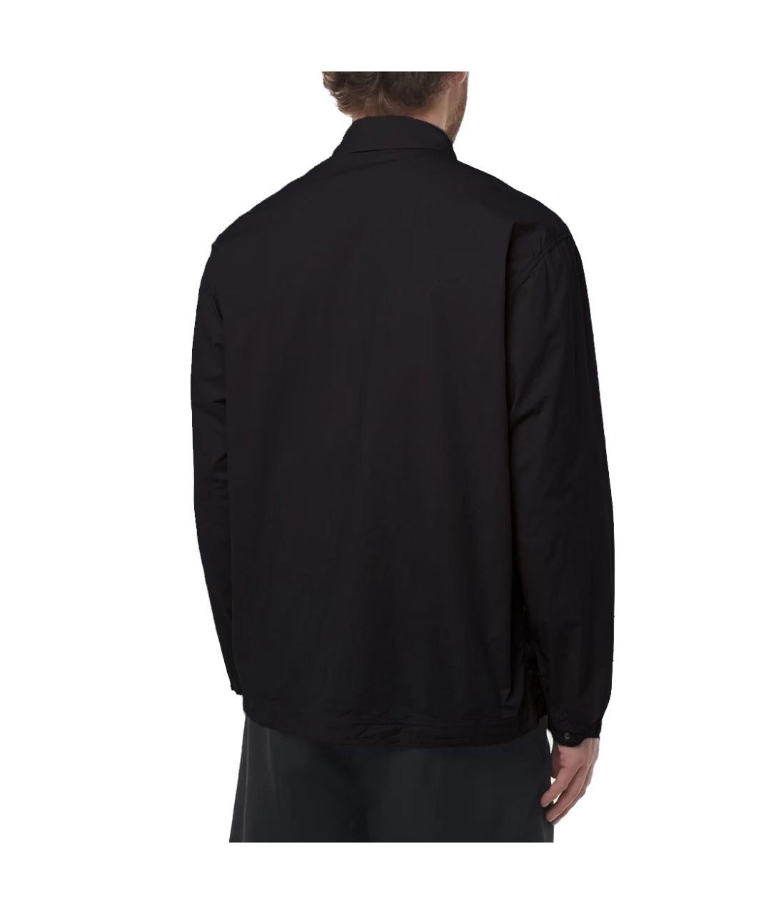 STONE ISLAND Черная хлопковая куртка, фото 4