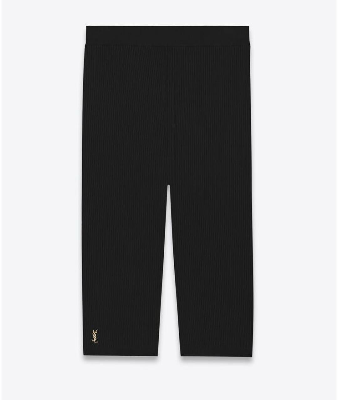 SAINT LAURENT Черные леггинсы и велосипедки, фото 5