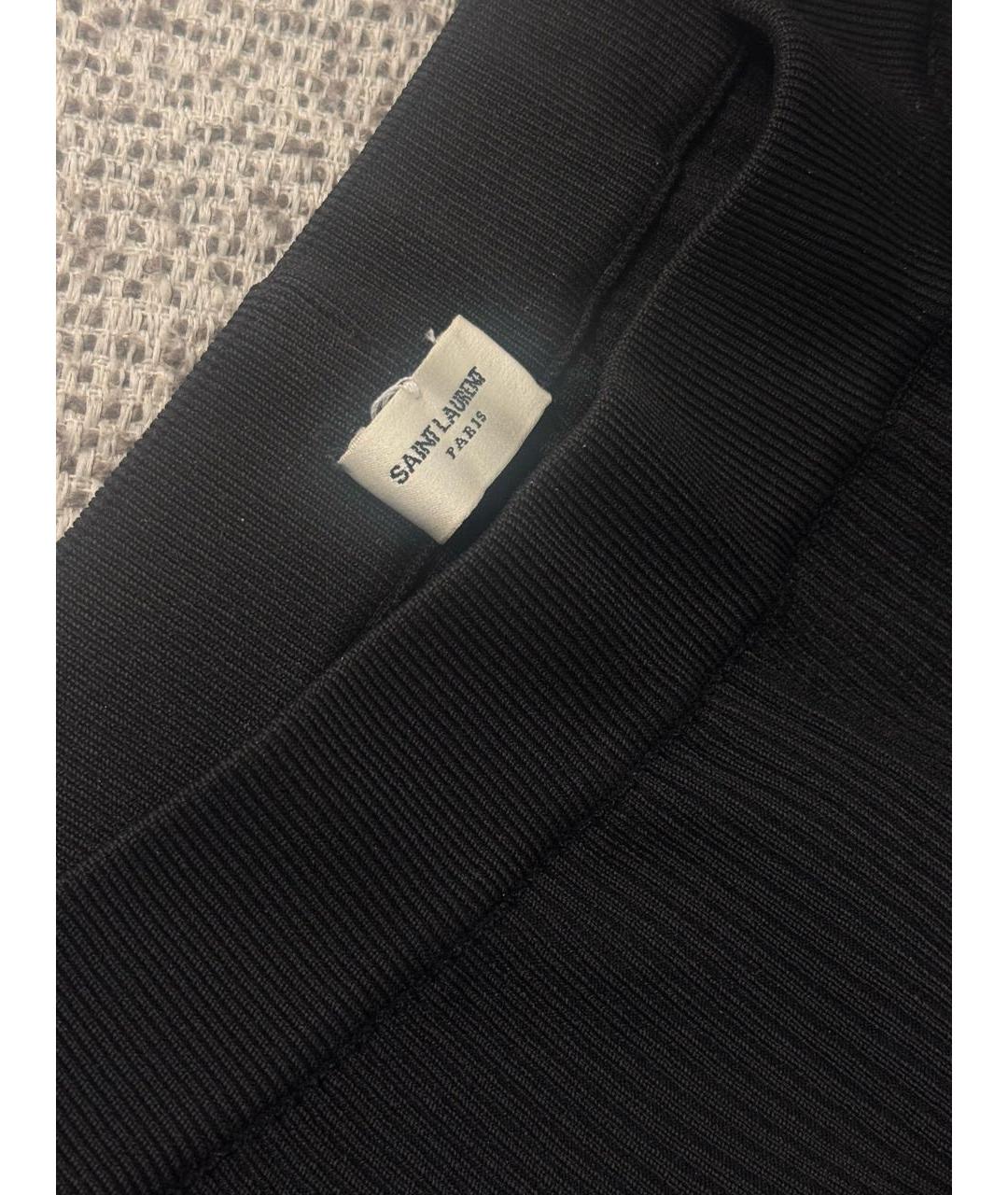 SAINT LAURENT Черные леггинсы и велосипедки, фото 3